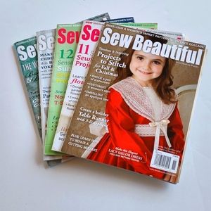 Lot of (5) Sew Beautiful Magazines